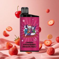IGET Bar 3500 Puffs 1400 mAh Kirsebær Jordbær Dragefrugt