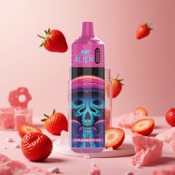 JNR Alien 10000 Puffs 850mAh Batteri 20ml E-væske Jordbær Is