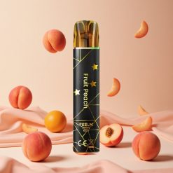 JNR Black&Golden 600+200 Puffs 550mAh Batteri Engangs Vape Fersken