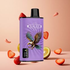 JNR EAGLE Smart 23000 Puffs Justérbar Luftstrøm & Digital Skærm Engangs Vape Jordbær Kiwi