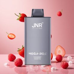 JNR Mega Box 25000 Puffs & 30ml E-væske Kapacitet Engangs Vape Jordbær Hindbær Kirsebær Is
