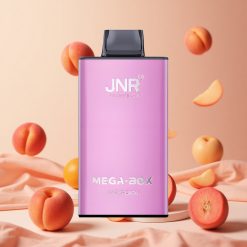 JNR Mega Box 25000 Puffs & 30ml E-væske Kapacitet Engangs Vape Saftig Fersken