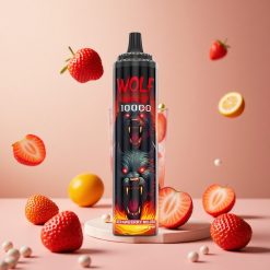 JNR Wolf Niplo 10000 Puffs 20ml Jordbær Mojito Type-C Hurtigopladning