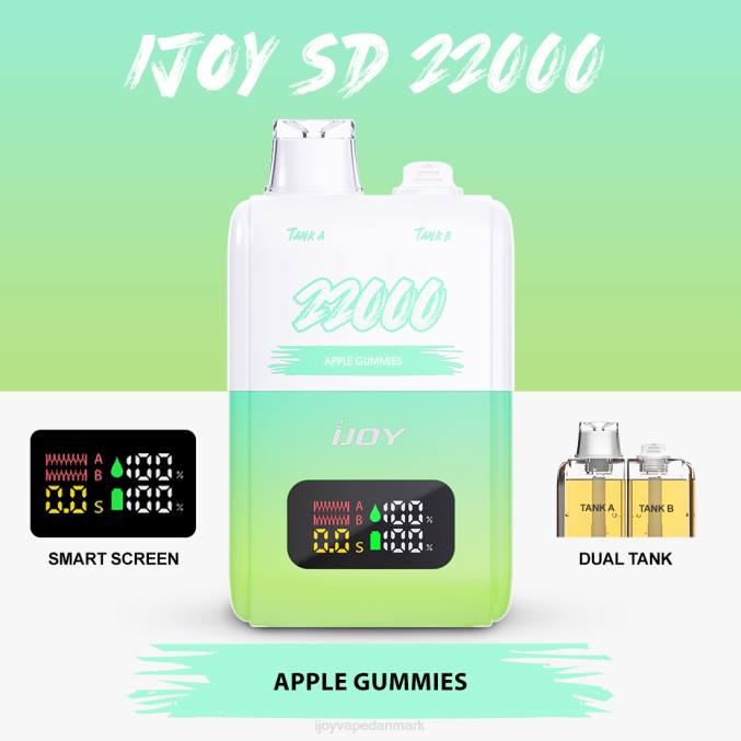 iJOY Vape Price - iJOY SD 22000 engangs 60N4145 æblegummier